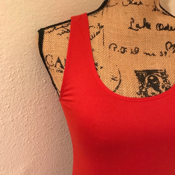 Cato Tangerine Sleeveless Stretch Tank Top-S - Picture 2 of 13